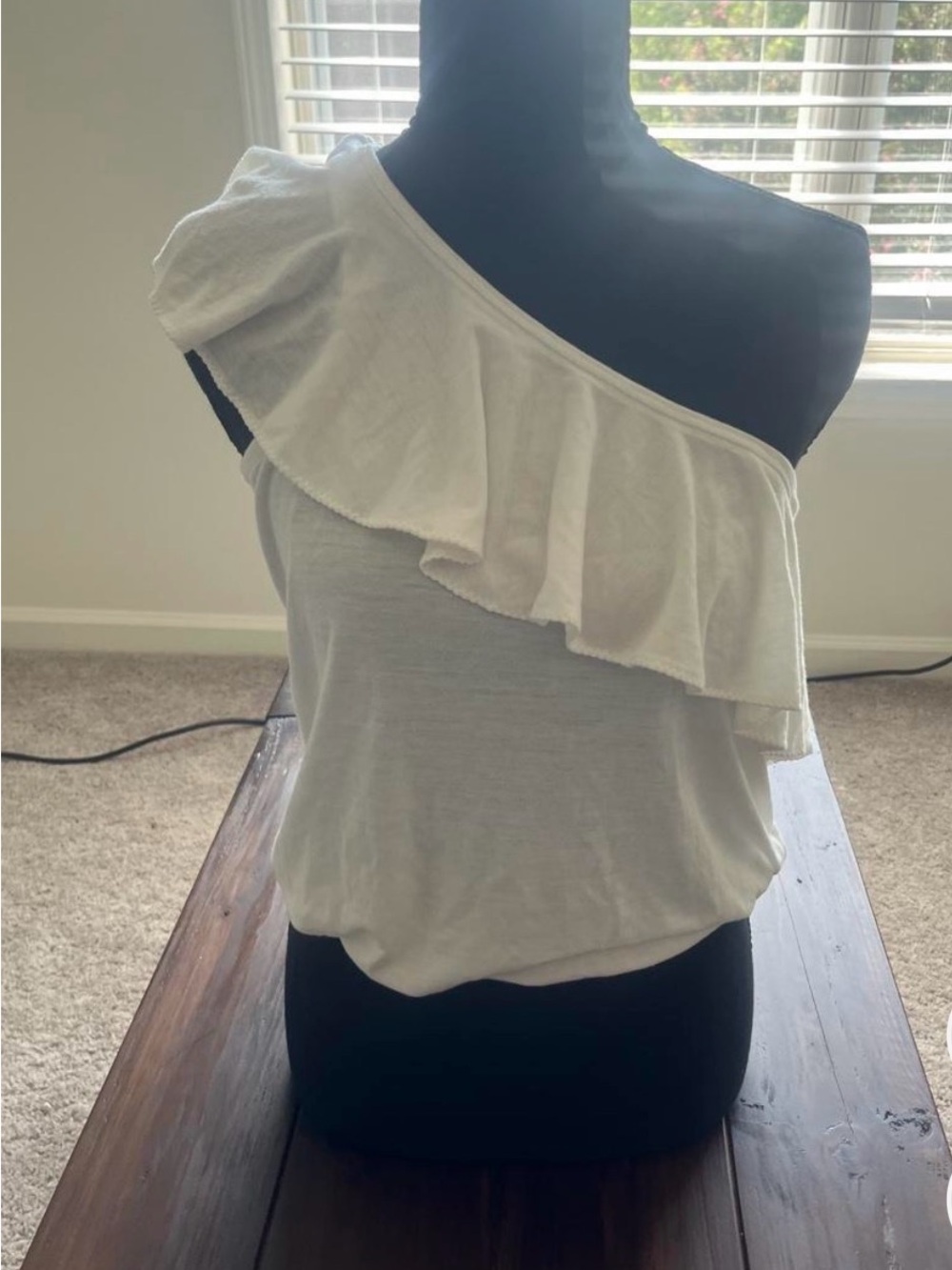 American Eagle One Shoulder Ruffle Top